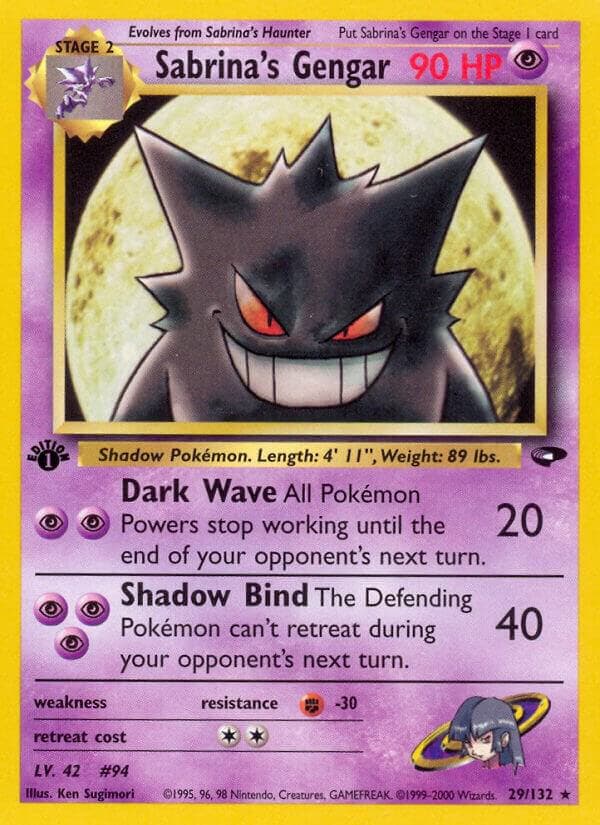 Sabrina's Gengar 029/132 Gym Challenge