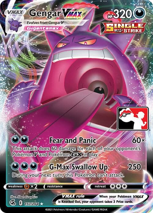 Gengar VMAX 157/264 Prize Pack Series Cards