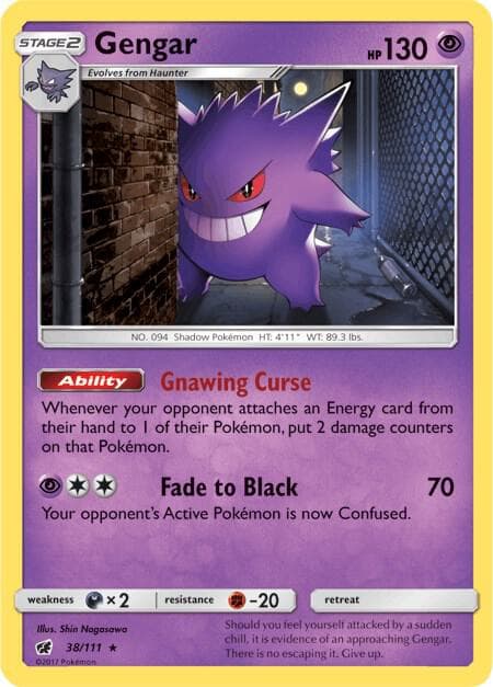 Gengar 38/111 Crimson Invasion