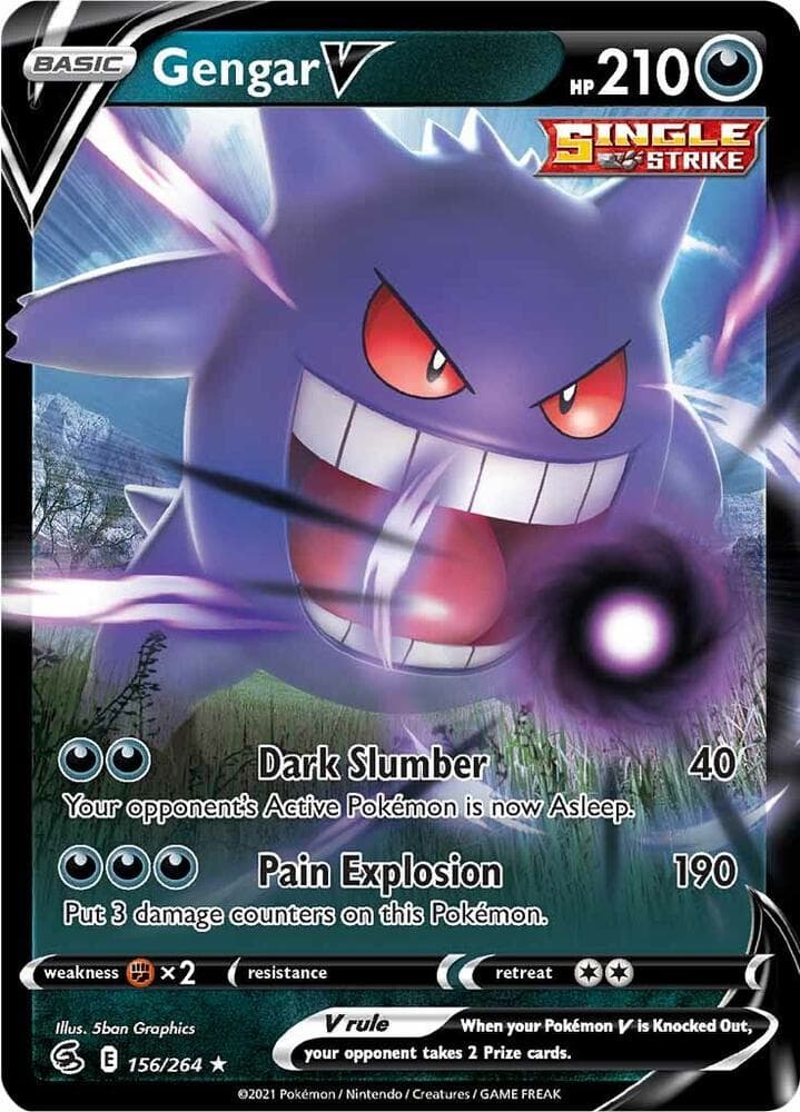 Gengar V 156/264 Fusion Strike